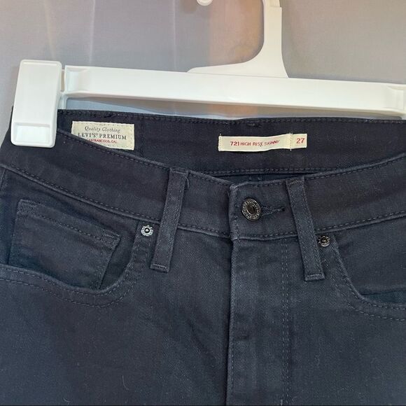 Levi's 721 Hi Rise Skinny - Black 18882-0031 - Picture 3 of 9